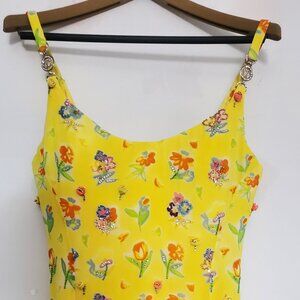 1996 GIANNI VERSACE vintage yellow dress